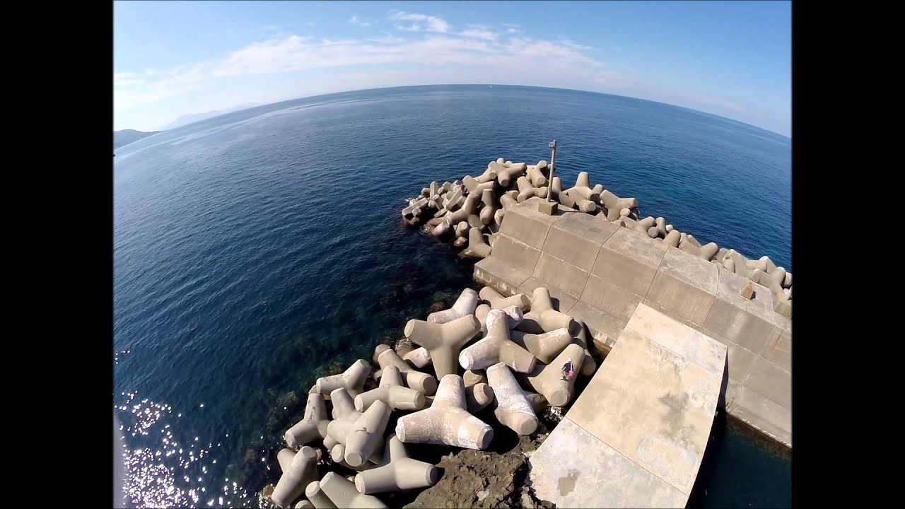 空撮アオリイカ釣り場 福井 越前 梅浦漁港 Youtube