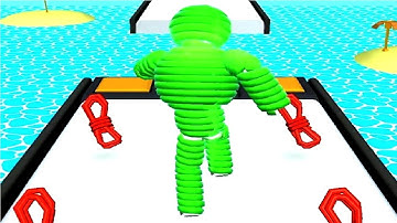 Rope-Man Run gameplay android, ios levels 142-144 | Gameplay A&I