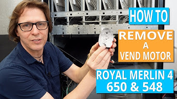 Royal Drink Vending Machine - How to remove and install vend motors