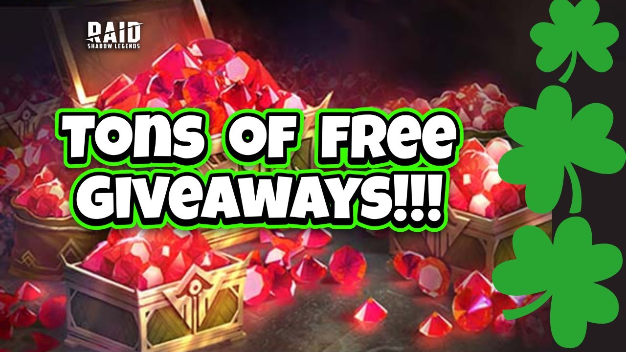 TOO MANY GIVEAWAYS! You can't Miss it!! Raid Shadow Legends YouTube