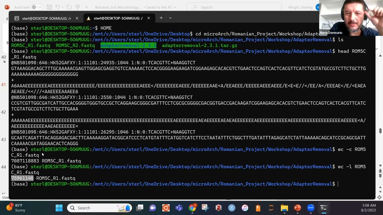 Workshop discussing metagenomics and microbiome analysis