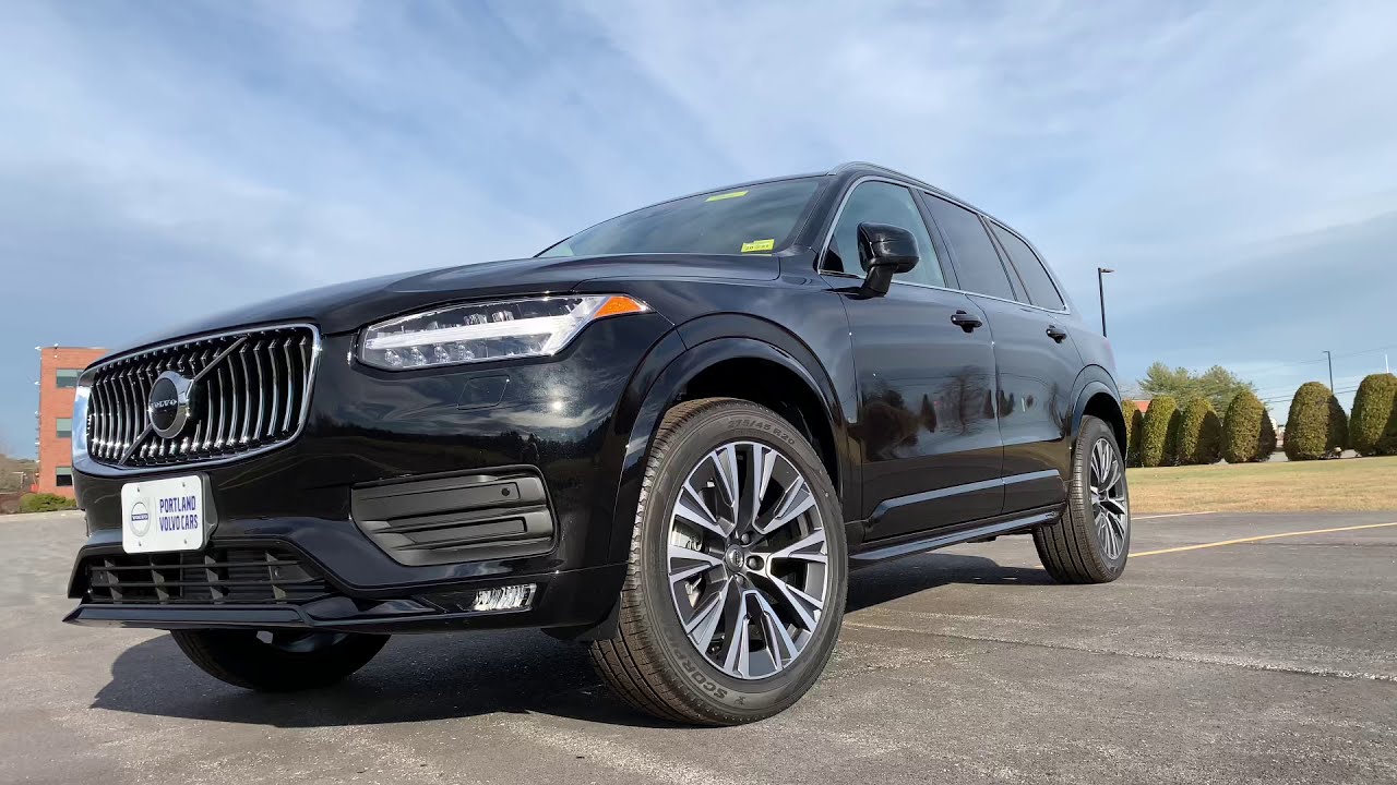 2021 Volvo XC90 Momentum in Onyx Black / Walkaround with Heather YouTube