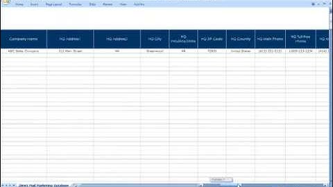 Direct Mail Marketing Database