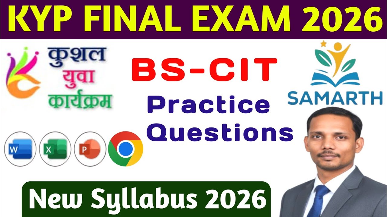 KYP FINAL EXAM 2026 | BS-CIT Practice Question | All Questions and ...