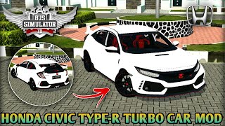 🤩🤪Download HONDA CIVIC TYPE-R TURBO CAR MOD for Bus Simulator Indonesia || BUSSID v3.7.1 screenshot 4