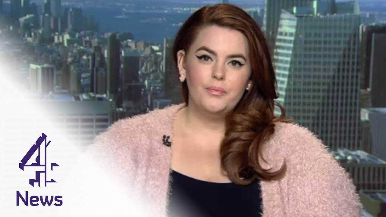 Plus-size model Tess Holliday jiggles her breasts as she storms NYFW with  cut-out 'sample size' gown