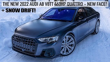 WILL IT DRIFT? 2022 AUDI A8 V8TT 60TFSI 460HP FACELIFT - BLACK OPTICS + DAYTONA MATTE GREY - WINTER
