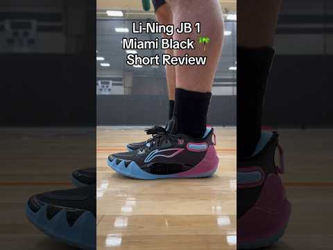 Li-Ning JB 1 “Miami Black” On Feet & In Hand Looks - Short Review Part 1/3 #shorts #jimmybutler #jb1