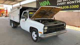1987 Chevrolet R30 Dump Truck For Virtual Online Auction June 11, 2022