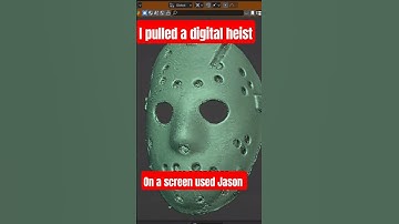 I got to secretly 3d scan a screen used #fridaythe13th mask #creative #3dprint