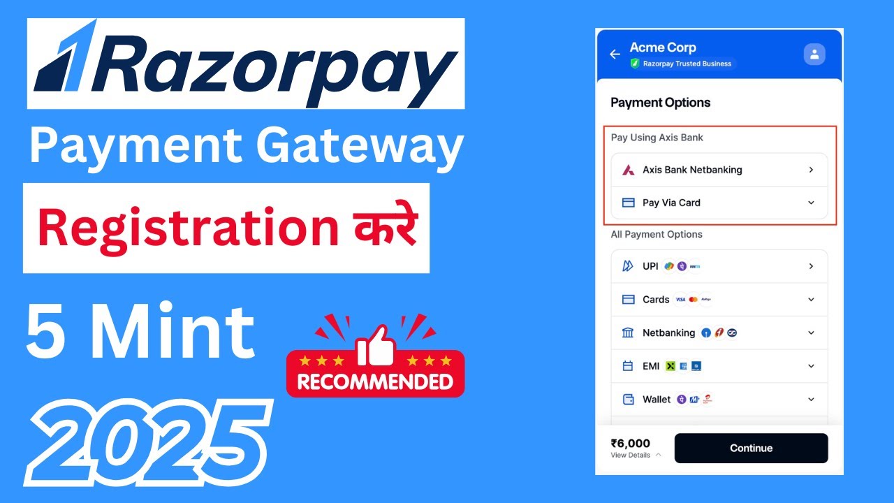 Razorpay Account Kaise Banaye in Hindi | Best Payment Gateway 2025 ...