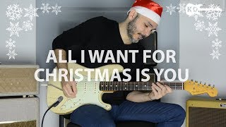 Video thumbnail of "Christmas - Mariah Carey - All I Want For Christmas Is You - Electric Guitar Cover by Kfir Ochaion"