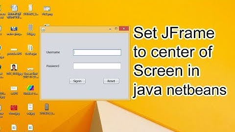 How to center a JFrame in java