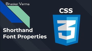 CSS Tutorial for beginners in Hindi #34| Font Properties Shorthand