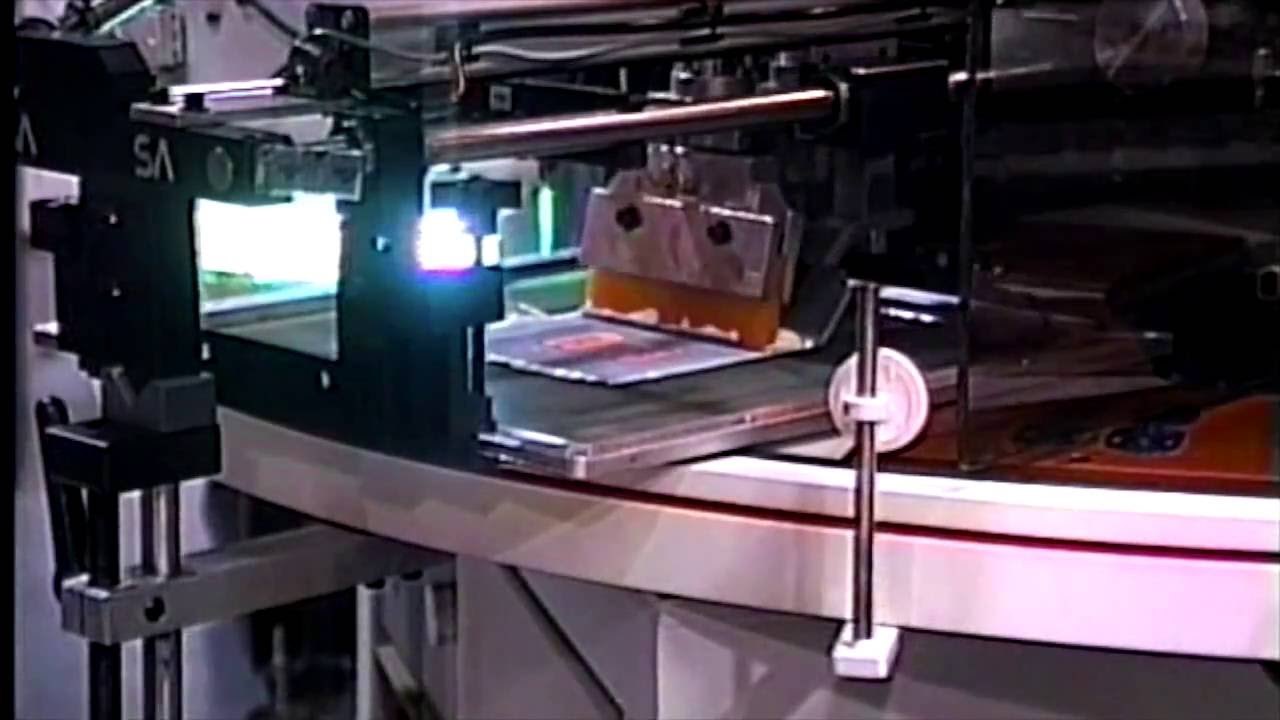 Model NCC automatic screen printing machine - Keychain printing - YouTube