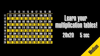СМОЖЕШЬ БЫСТРЕЕ? Таблица умножения 100 примеров по 5 сек! CAN U DO IT FASTER? Multiplication table