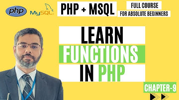 Learn Functions in PHP | PHP functions tutorial | PHP Full Course | Chapter-9