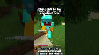 This HAS to be ragebait...😭 #minecraft #ragebait #pvp #smp #bedrocksmp #shorts