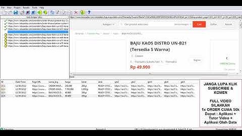 APLIKASI SCRAPER TERBARU [SCRAPE TOKOPEDIA TERBARU]