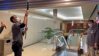 高市百貨巡檢首站新光三越  美食街鐵捲門妨礙逃生