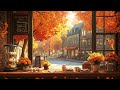 Autumn Café Jazz Relaxing Fall Coffee Shop Ambience With Smooth Jazz Street Views 