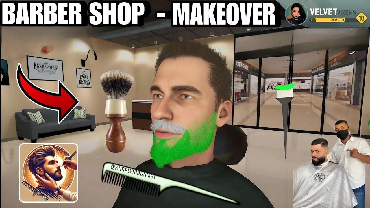 Barber Shop - Makeover Game Gameplay Walkthrough (Android,iOS/) - Part 1