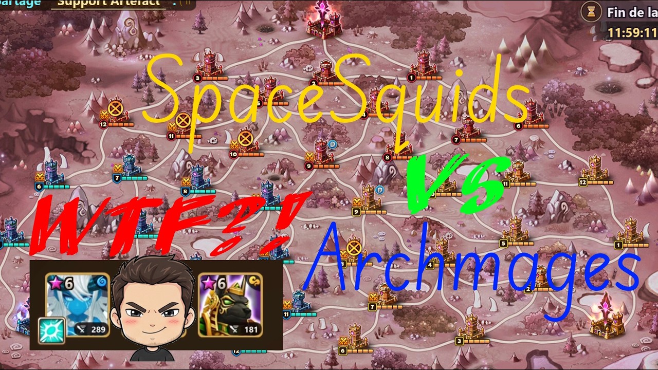 Le début du rush final  - Summoners War - Siège G2 - Archmages - SpaceSquids