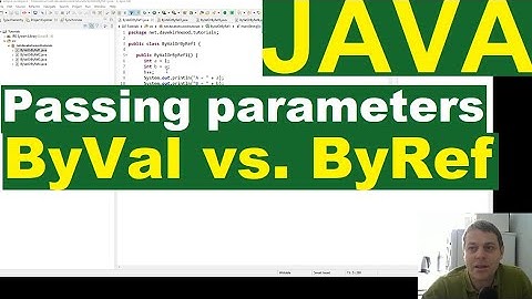 ByVal and ByRef in Java