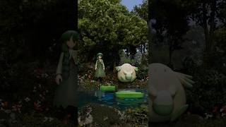 Cheryl and Shiny Chansey✨ #3danimation #pokemon #lofi #zenfrogarts #fanart #blender