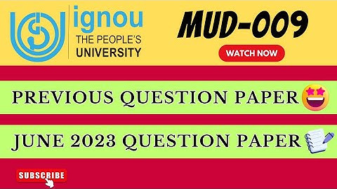 MUD-009 Previous Question Paper📃 | 2023 June Session | IGNOU MA URDU | QUESTION PAPER |
