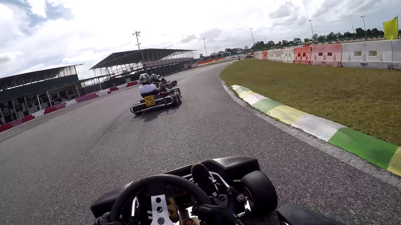 Inigo at the GoKart track Last to First Place Orlando Kart Center