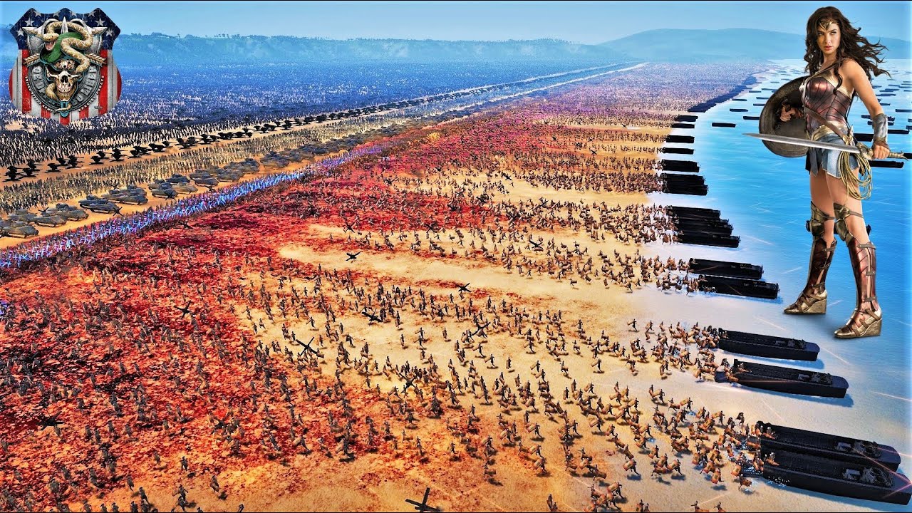 4,000,000 Amazonian Warrioress Landing Vs Elite Special Forces - Ultimate Epic Battle Simulator 2