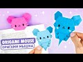 Origami Papier Maus Lesezeichen