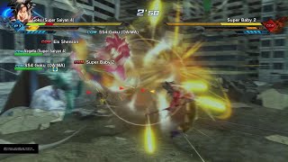 DRAGON BALL XENOVERSE 2 Team Super Saiyan 4 vs Super Baby 2 Super 17 and Eis Shenron