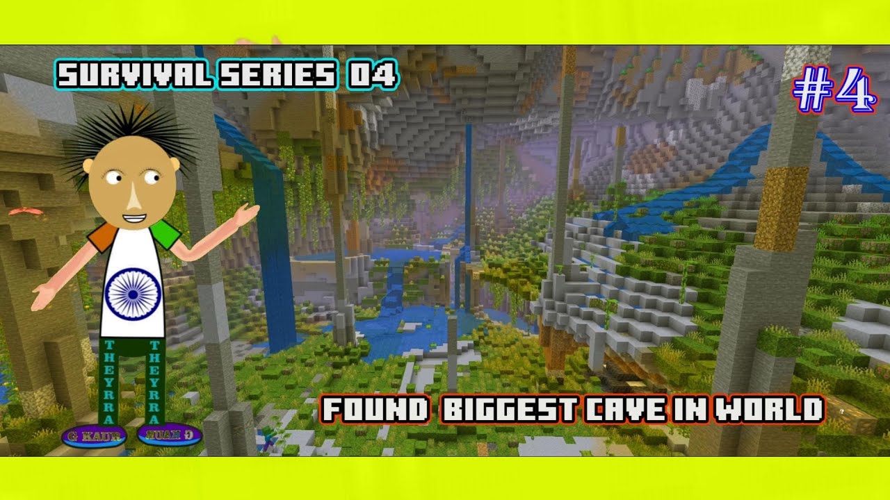 found biggest cave in Minecraft? || Minecraft survival series 04 - YouTube