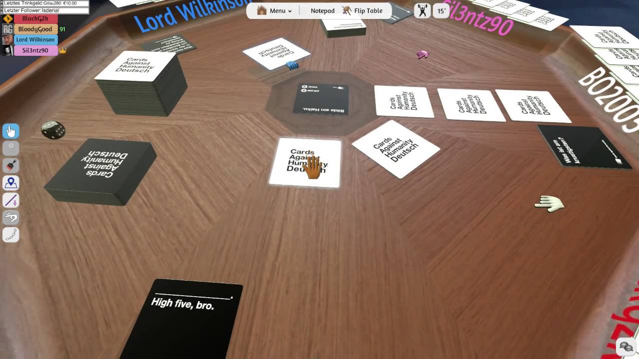 TABLETOP SIMULATOR Cards Against Humanity (Deutsch) YouTube