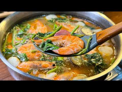 GANITO PALA ANG MASARAP NA LUTO SA SINIGANG NA HIPON! MAS MALASA AT MALINAMNAM ANG SABAW!