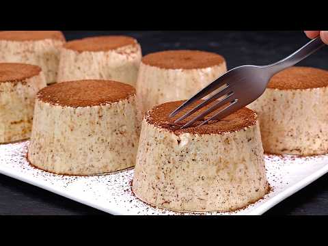 I saw this coffee trick in a French pastry shop! No-bake coffee cake!