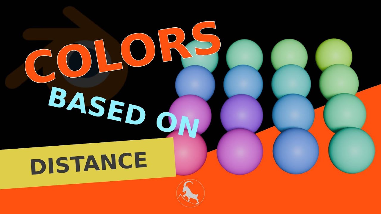 Colors based on distance in Blender