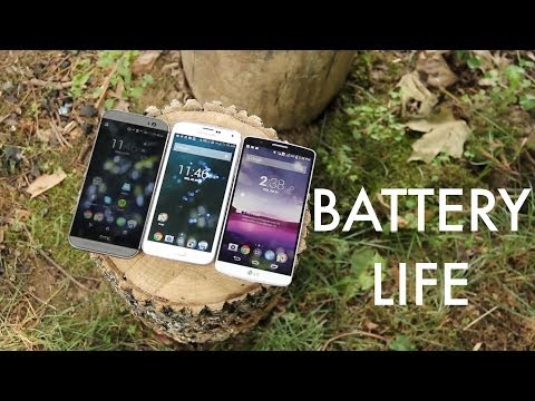 LG G3 vs Galaxy S5 vs HTC One M8 Battery Life