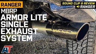 20192023 Ford Ranger MBRP Armor Lite Single Exhaust System Review & Sound Clip