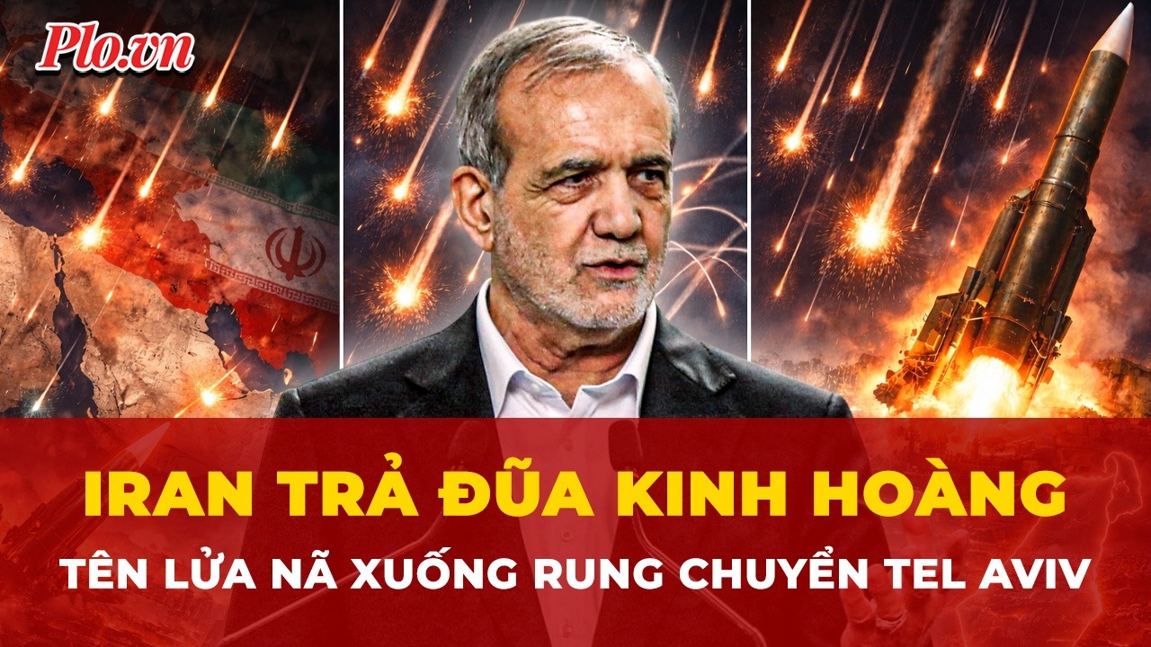 Iran trả đũa kinh hoàng, ‘mưa’ tên lửa nã xuống rung chuyển thành phố Tel Aviv | Tin nhanh