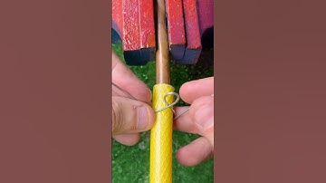 Com apenas um arame e um prego faça a melhor abraçadeira do mundo  #diy  #dicas  #ideias  #tools