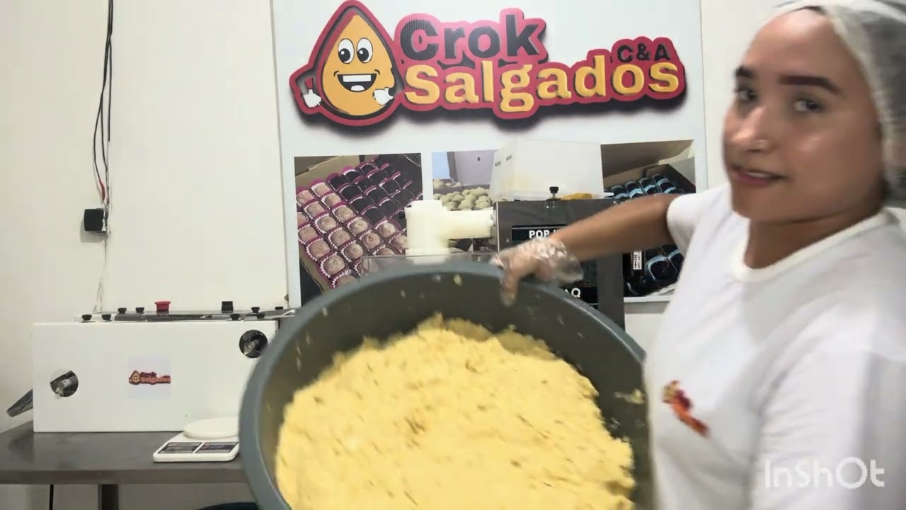 Montando e produzindo coxinha 100g na POP INOX | Passo a passo com Crock Salgados