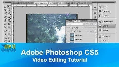 Photoshop Video Editing : How to Import and Work with Video : CC CS6 CS5 Tutorial