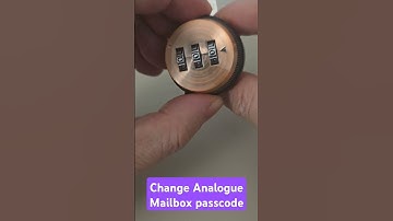 Change passcode of analogue mail box lock