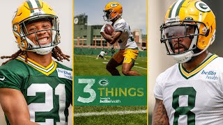 Eric Stokes, Amari Rodgers, Tips For Rookies | Three Things