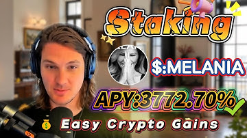 💰 Stable and risk-free! Solana MELANIA staking with 3772.70% APY verified results!