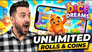 Dice Dreams Hack - How to Get Unlimited Rolls & Coins in Dice Dreams (iOS/Android) screenshot 1