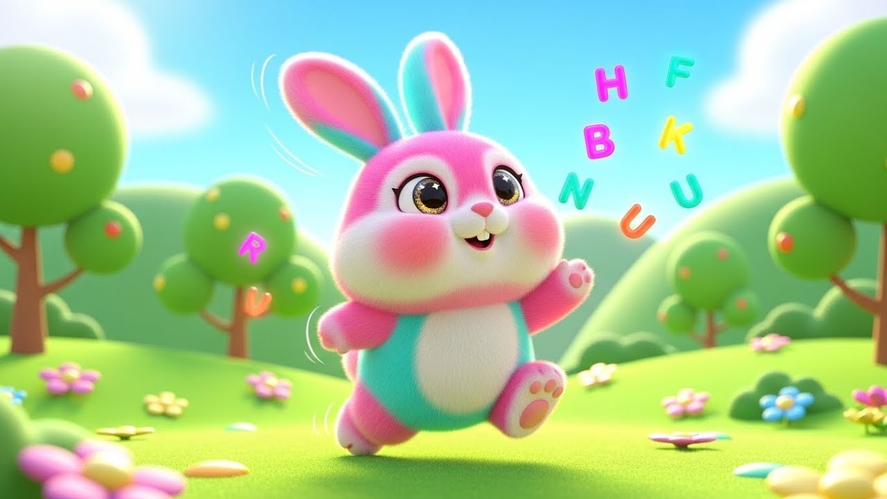 Hop Hop Bunny Finds Letters Hidden Around the Park 🐰✉️ | Fun Kids Learning Song